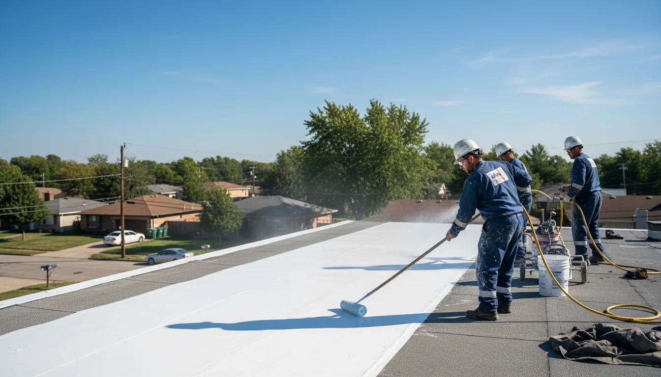 Commercial roof coating in New Munich, MN near me